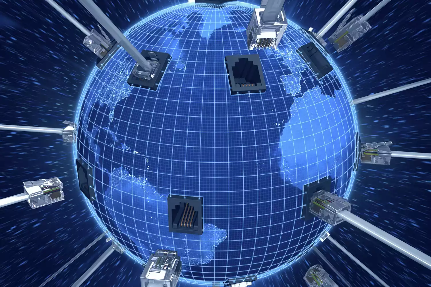 Global connectivity, computer artwork