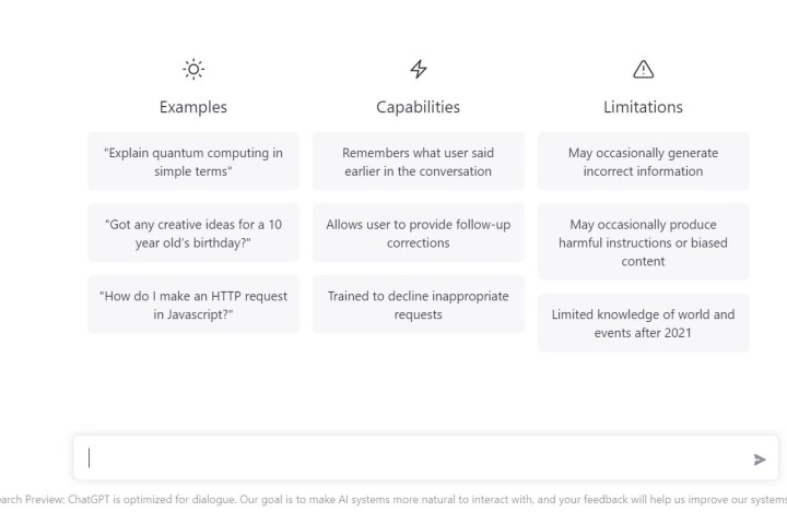 OpenAI ChatGPT rules and limitations.