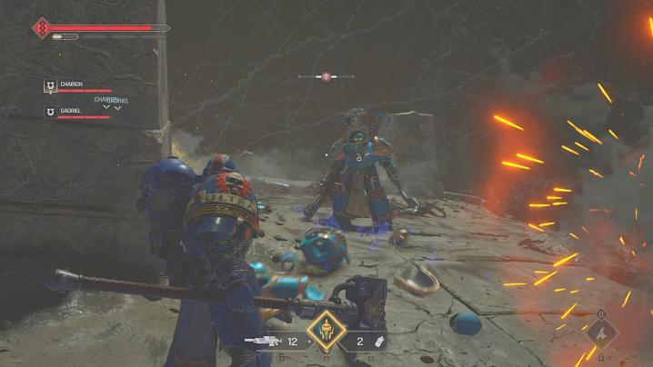 The image shows the player coming across a Scarab Occult Terminator.